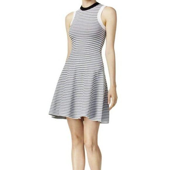 Bar III Dresses & Skirts - bar III Womens Striped Fit Flare Midi Dress Size X-Small